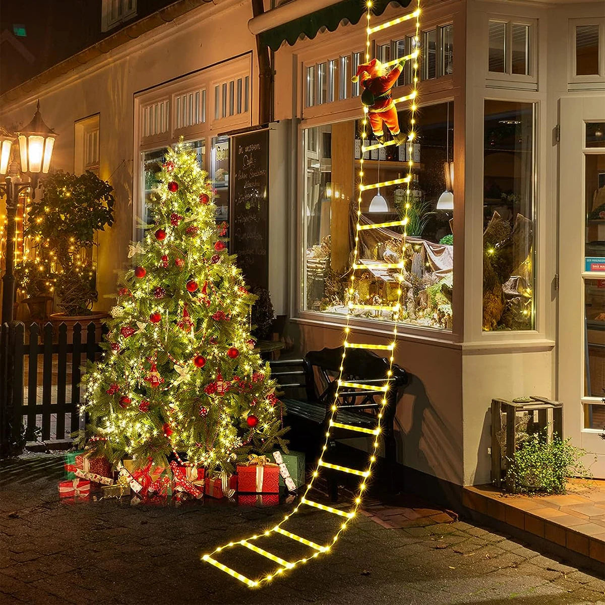 Weihnachtsmann Klettert LED Lichter