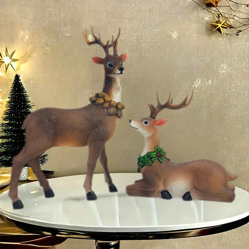 Festliche Rentier-Weihnachtsdekoration