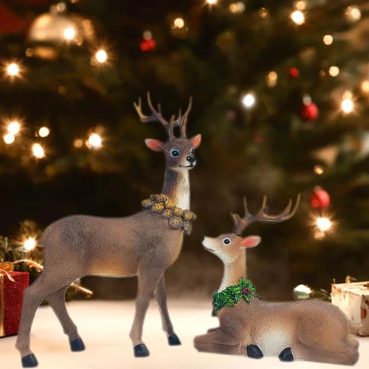 Festliche Rentier-Weihnachtsdekoration