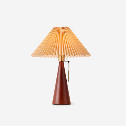 Vintage Plissee Tischlampe