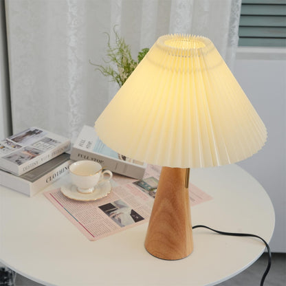 Vintage Plissee Tischlampe