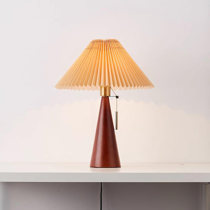 Vintage Plissee Tischlampe