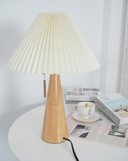 Vintage Plissee Tischlampe