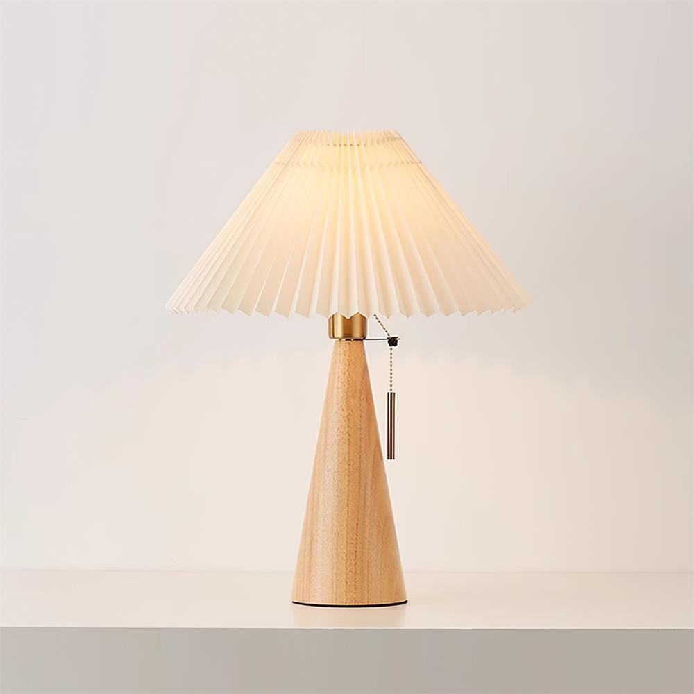 Vintage Plissee Tischlampe