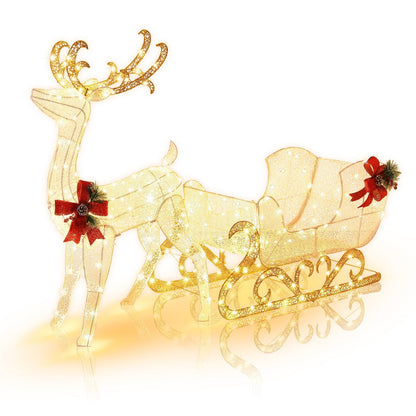 Weihnachts Rentiere und Schlittenlichter