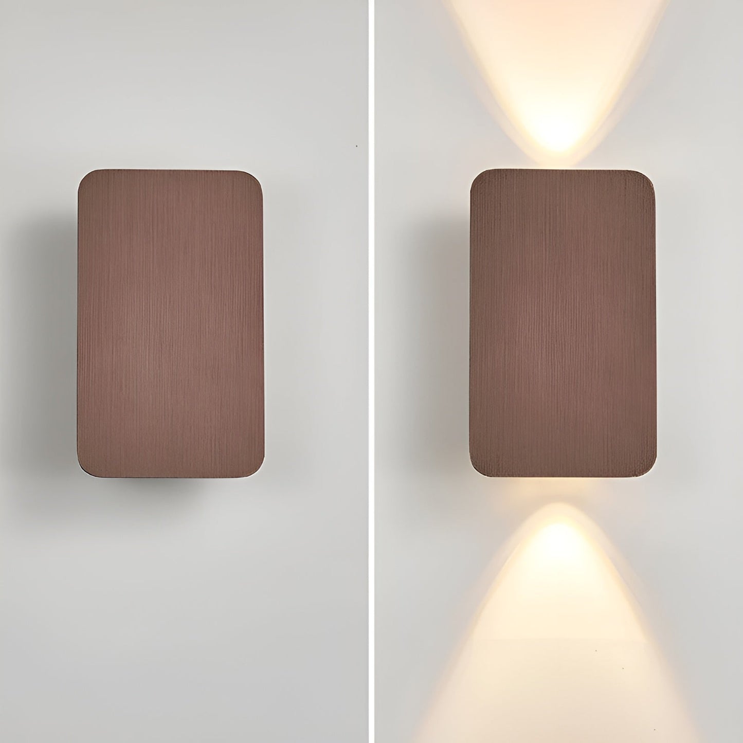 Minimalistische Würfel-Wandleuchte