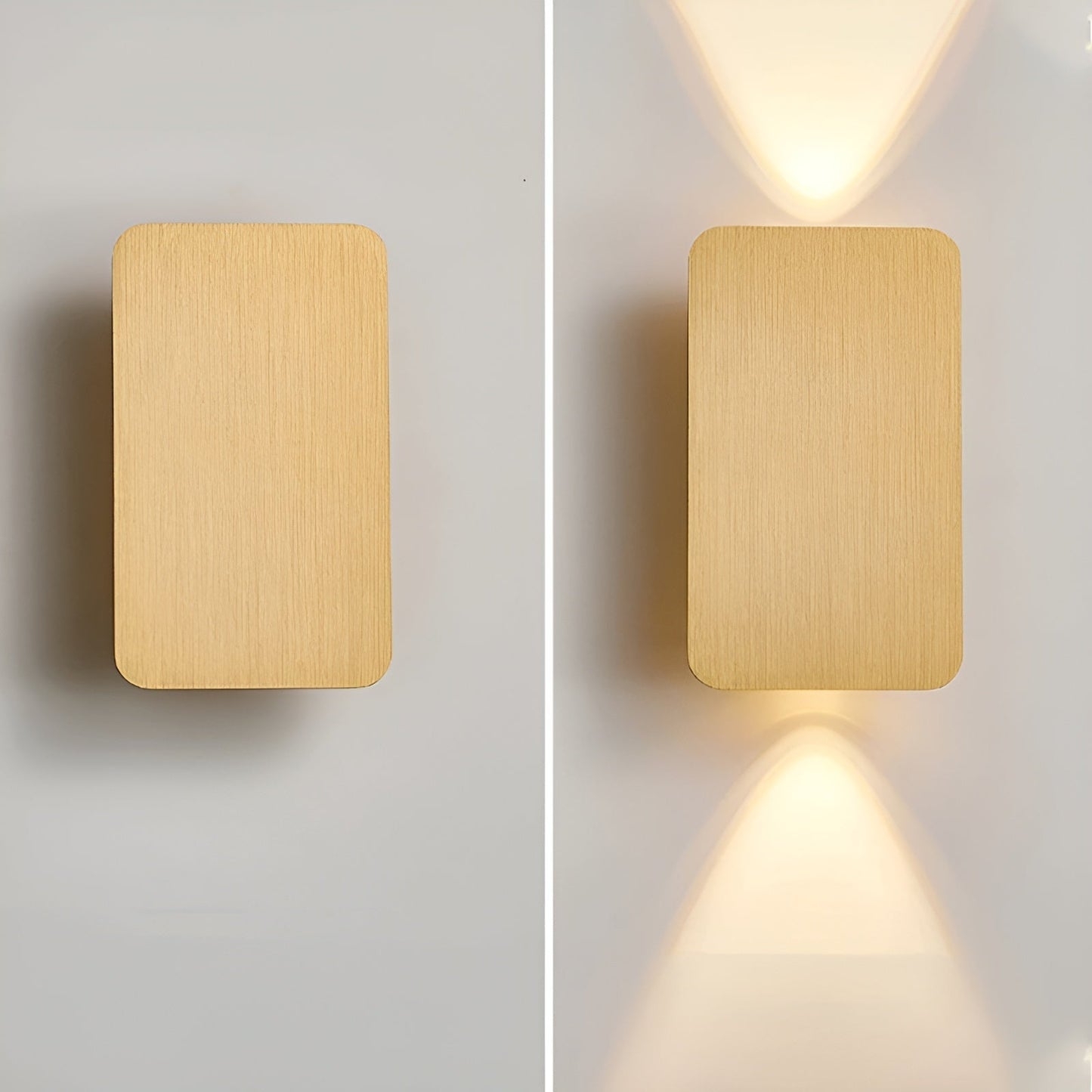 Minimalistische Würfel-Wandleuchte