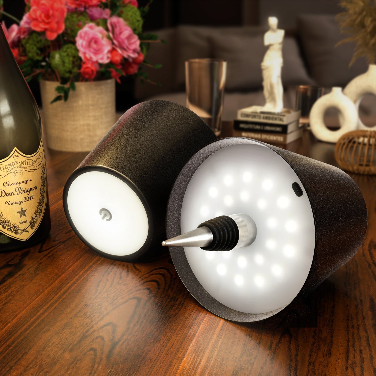 Kabellose LED-Flaschenlampe