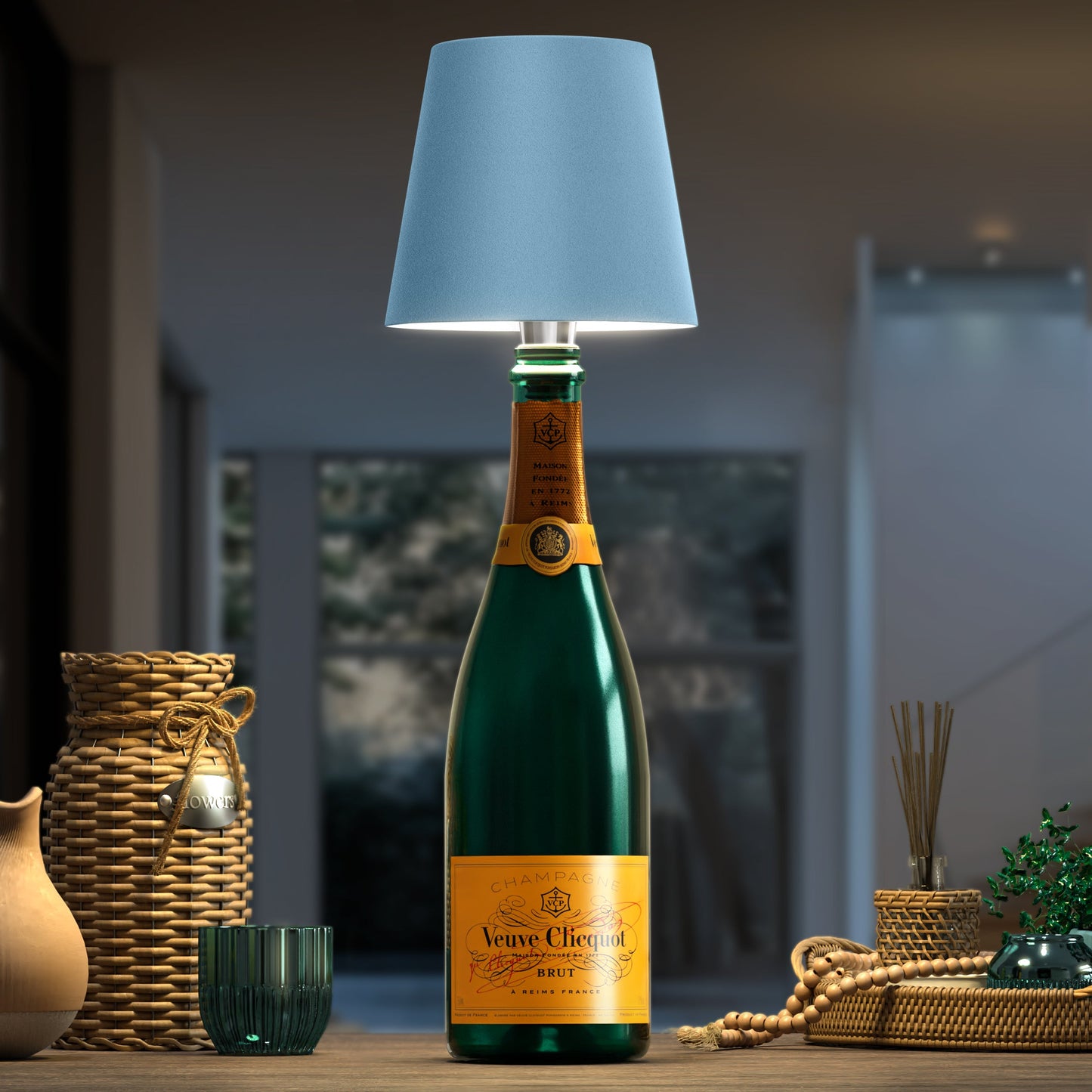 Kabellose LED-Flaschenlampe