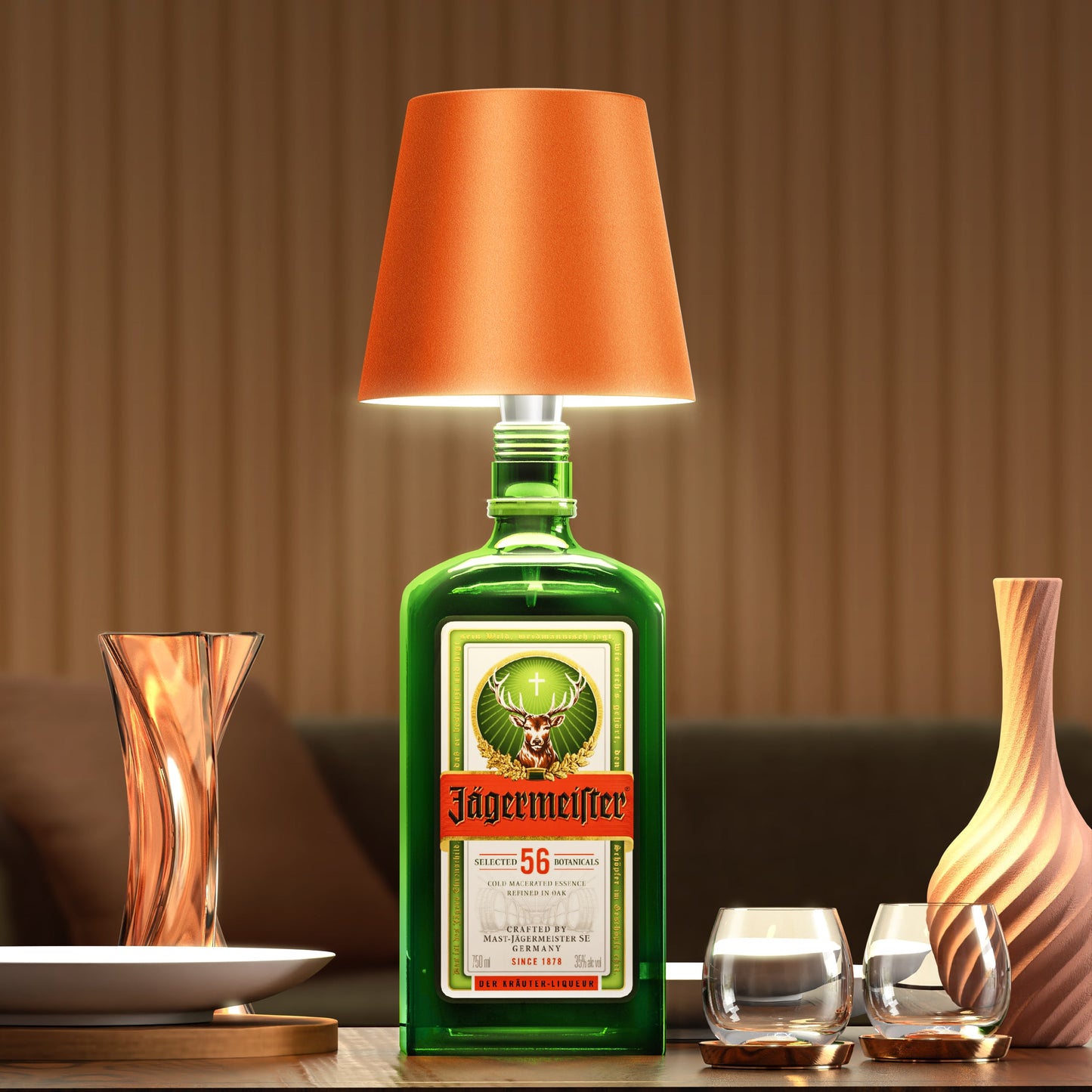 Kabellose LED-Flaschenlampe