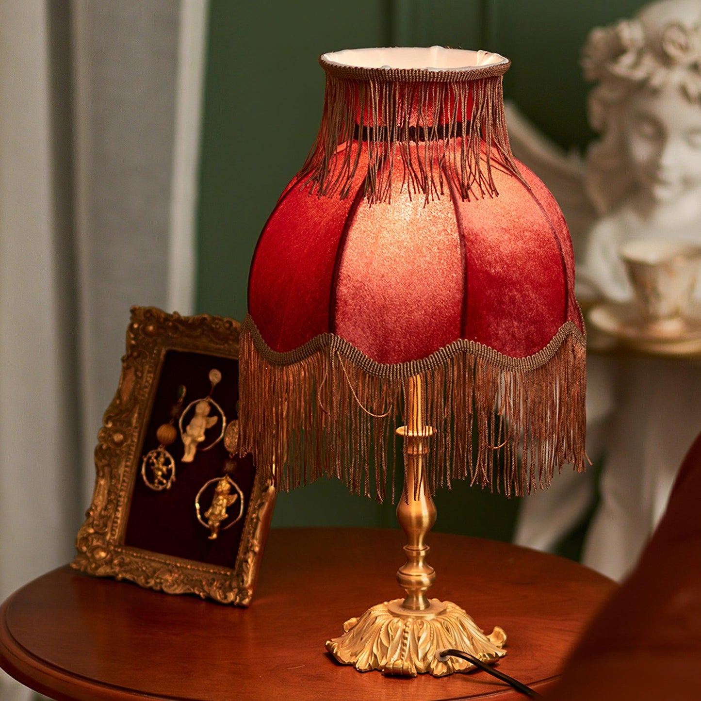 Vintage Inspirierte Quasten Tischlampe