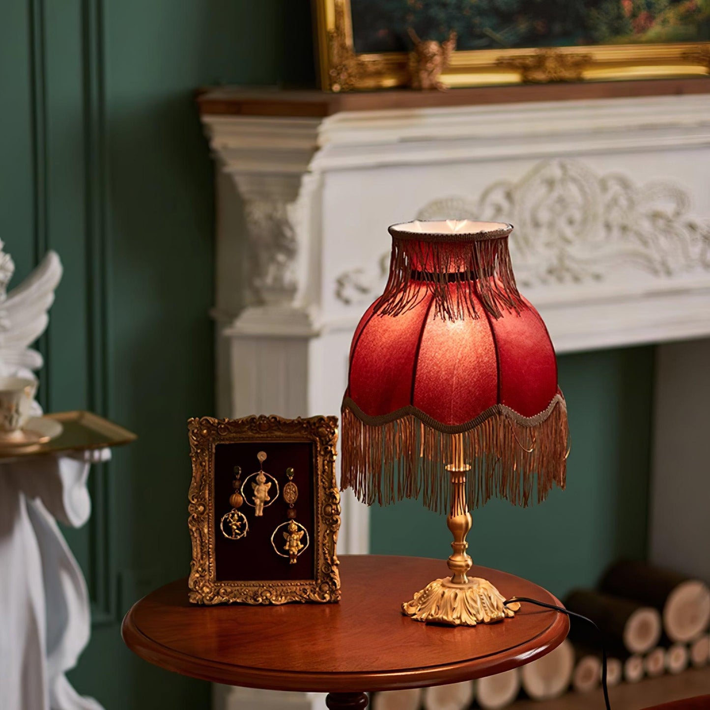 Vintage Inspirierte Quasten Tischlampe