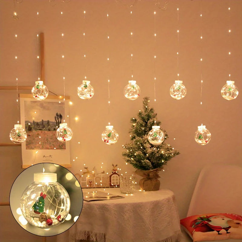 Bezaubernde LED-Fenstervorhanglichter