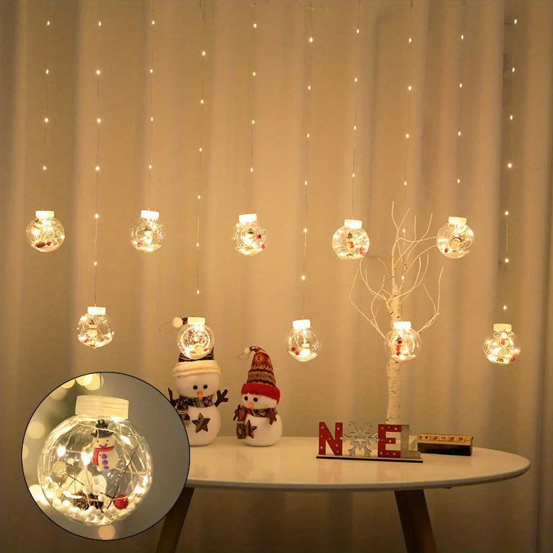 Bezaubernde LED-Fenstervorhanglichter