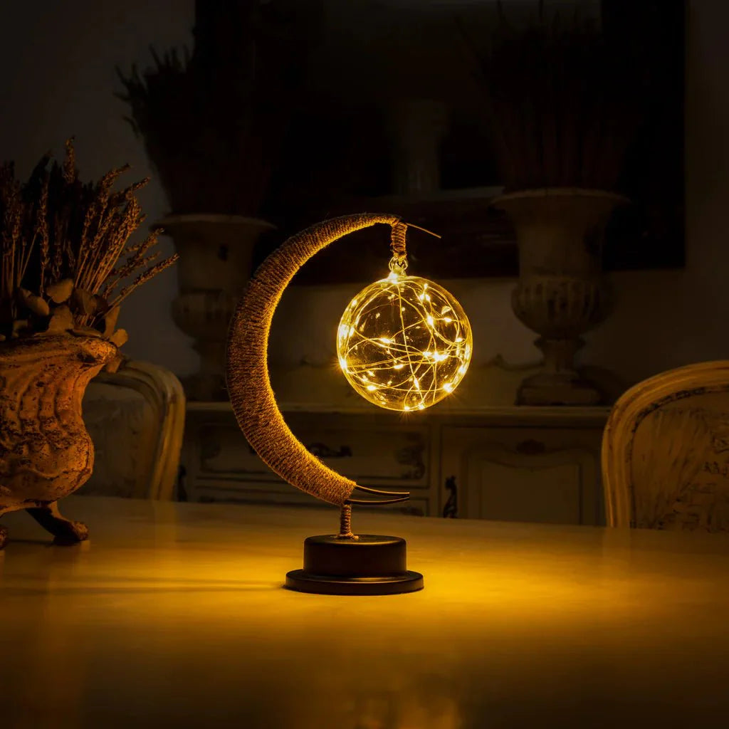 Vom Mond Inspirierte LED Tischlampe Mit Touch-Aktivierung