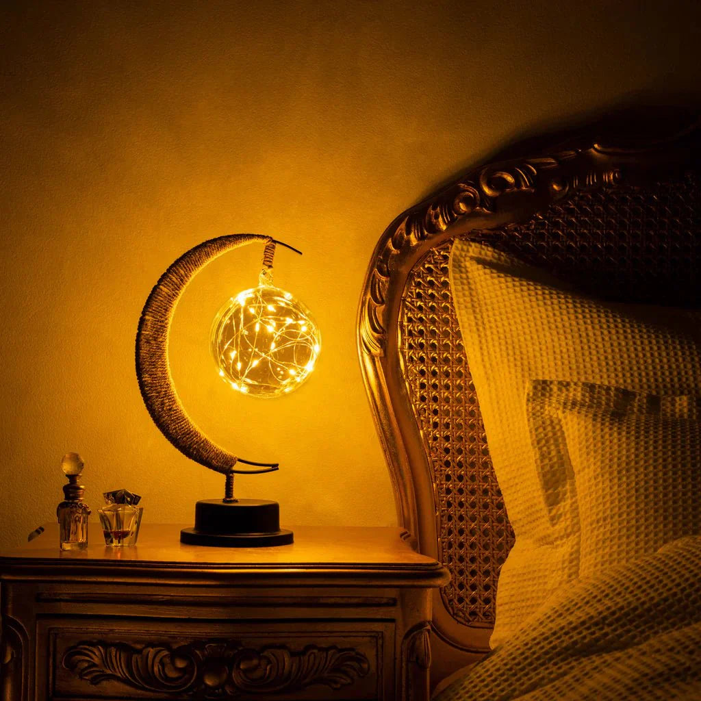 Vom Mond Inspirierte LED Tischlampe Mit Touch-Aktivierung