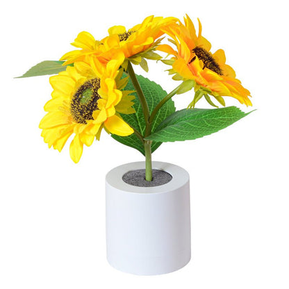 Funkelnde Sonnenblumen-LED-Tischlampe