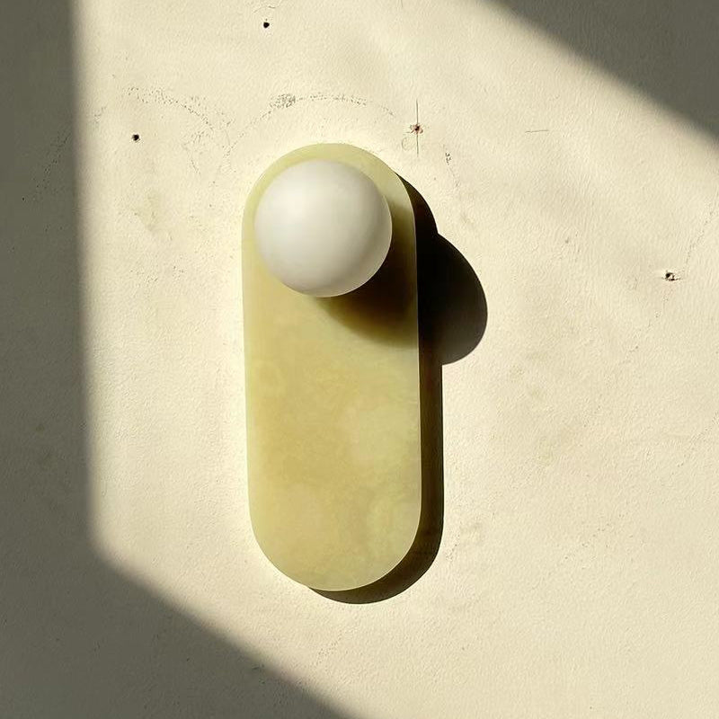 Ovale Wandleuchte Aus Der Mitte Des Jahrhunderts