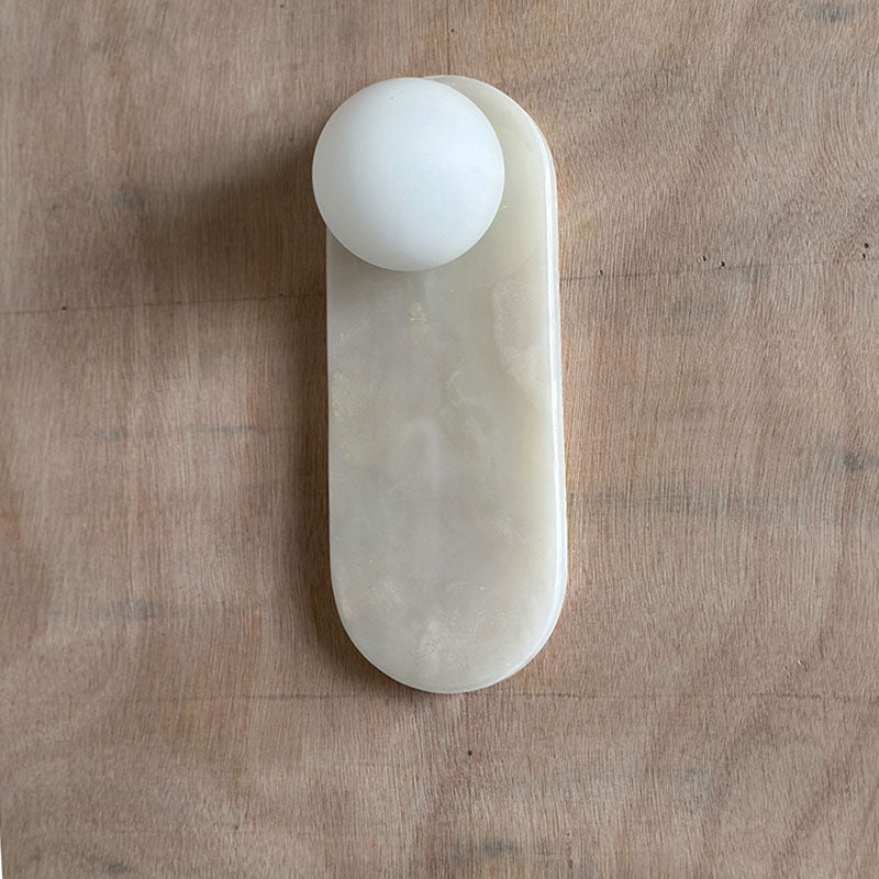 Ovale Wandleuchte Aus Der Mitte Des Jahrhunderts