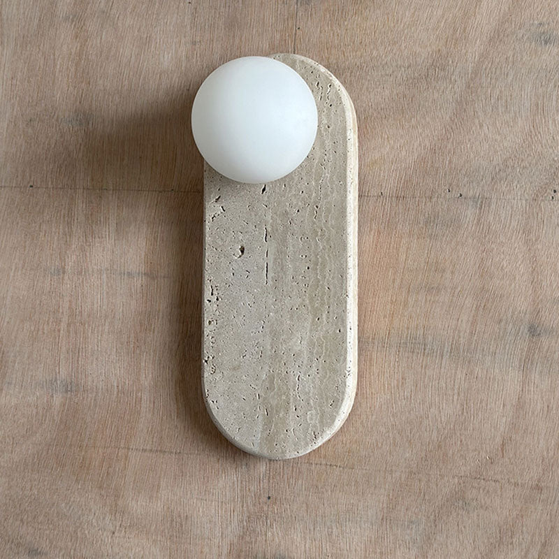 Ovale Wandleuchte Aus Der Mitte Des Jahrhunderts