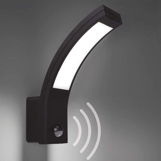 Moderne Schwarz LED Wandleuchte Mit Bewegungsmelder