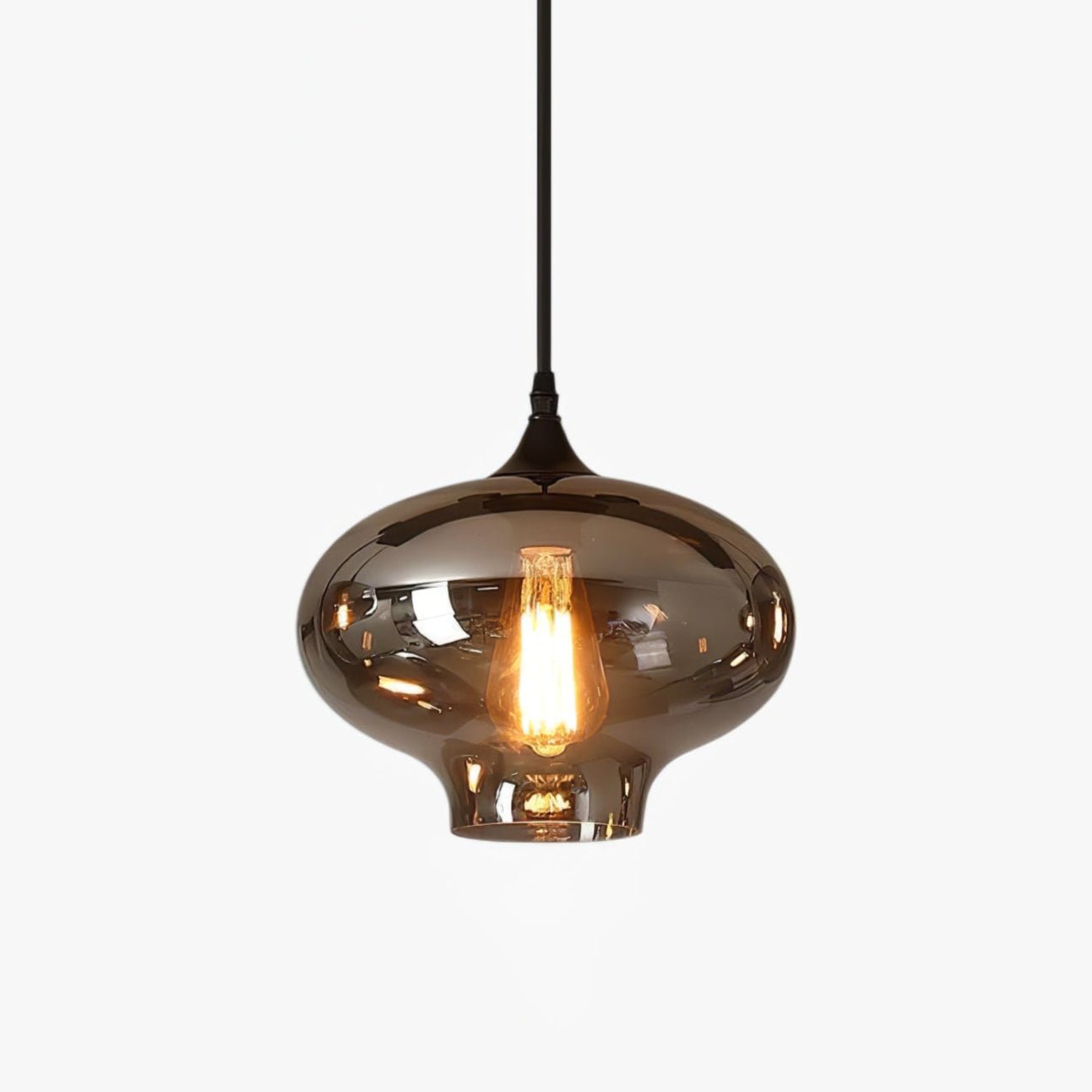 Industrielle Vintage-Flaschen-Pendelleuchten