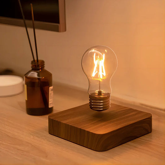 NovaSchwimmer: Schwebende Glühbirnen-Tischlampe mit Magnetischer Schwebe-Technologie