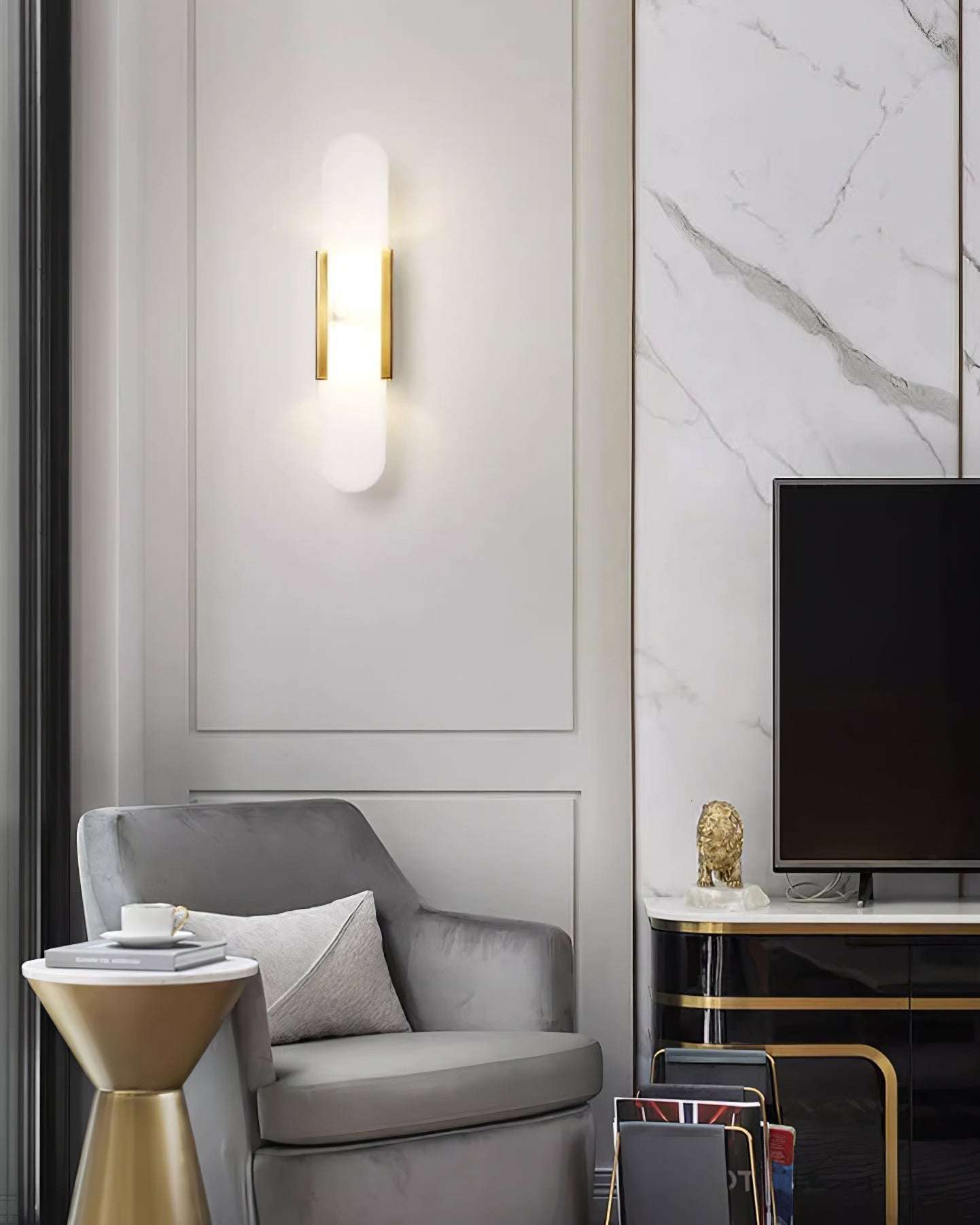 Moderne Skulptierte Glühen Wandleuchten