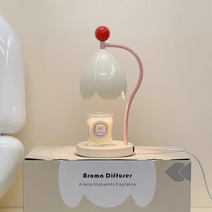 Blumeninspirierte Kerzenwärmlampe