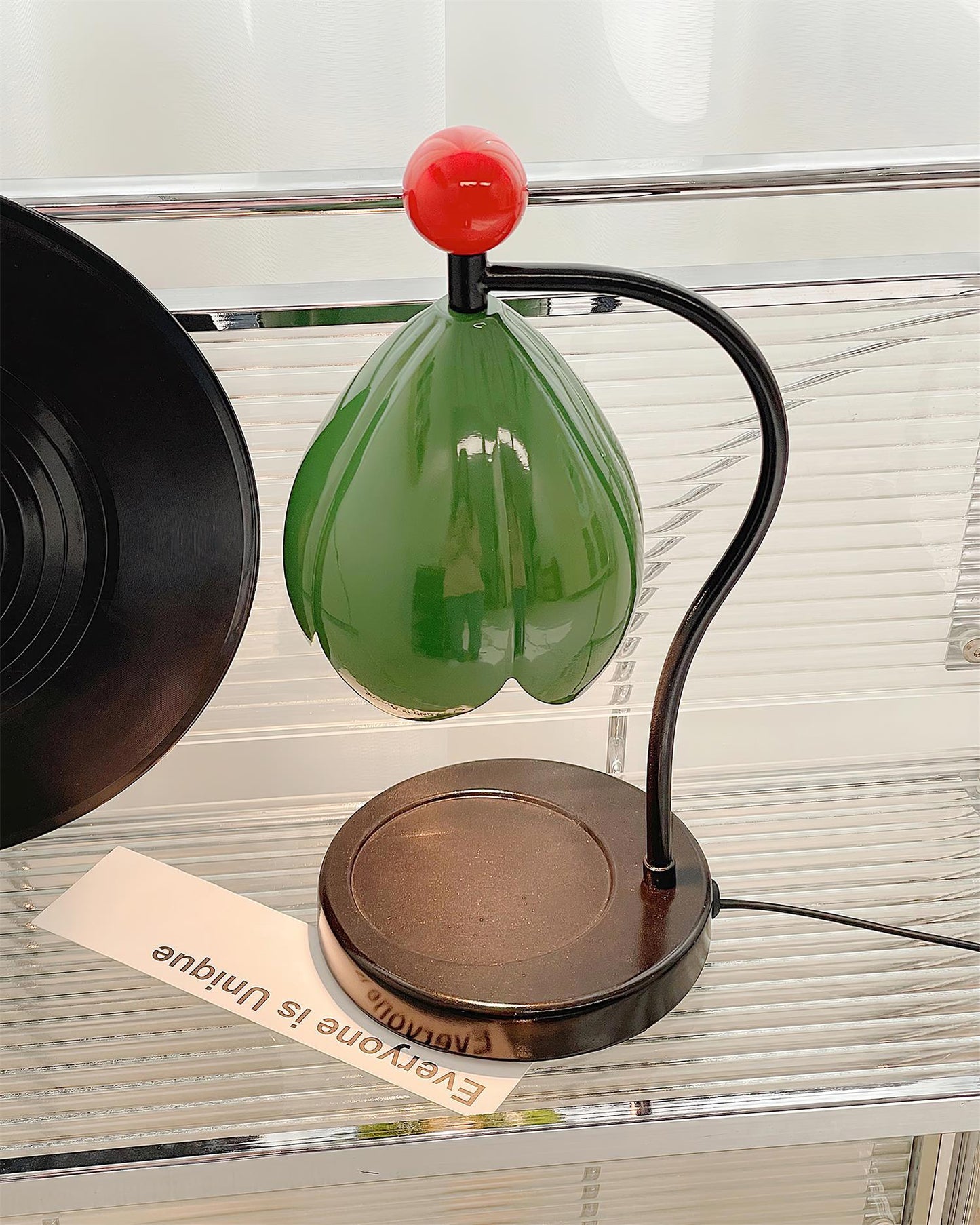 Blumeninspirierte Kerzenwärmlampe