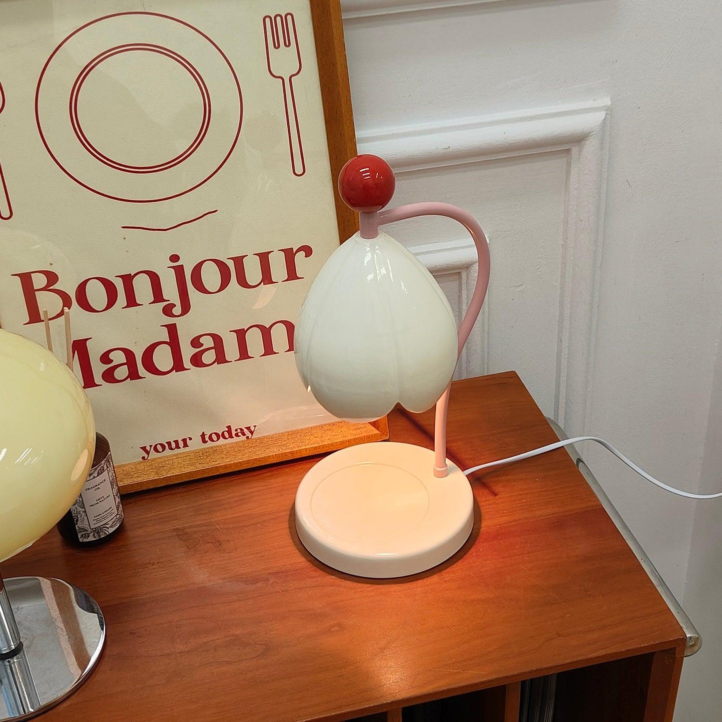 Blumeninspirierte Kerzenwärmlampe