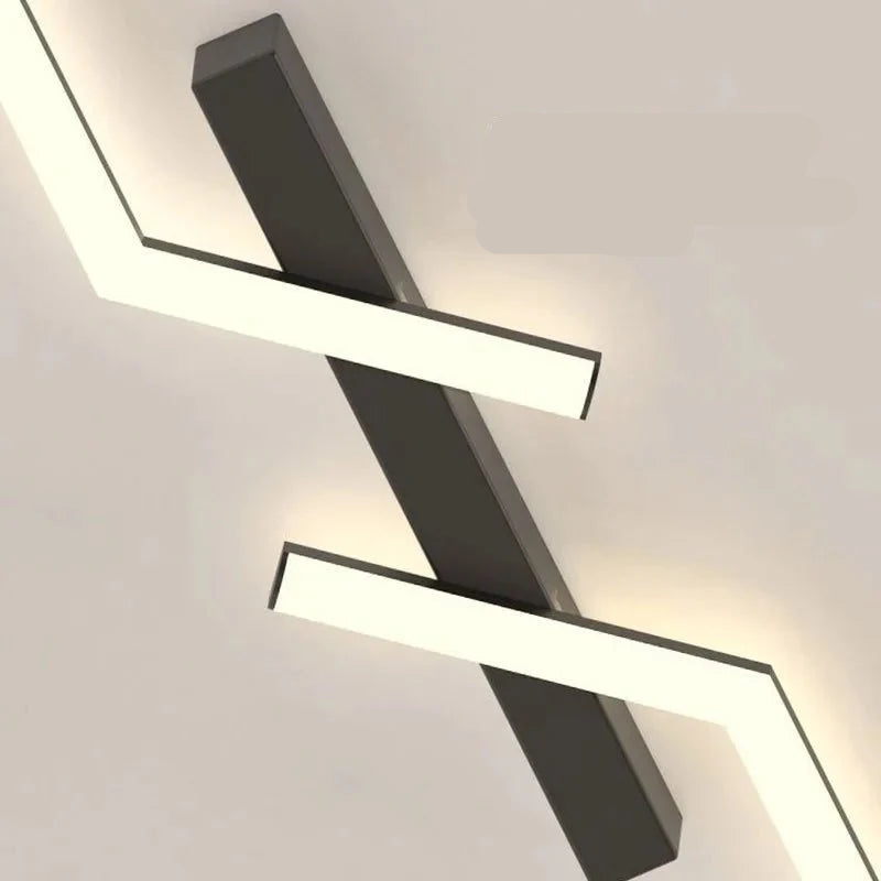 Moderne Flächenbündige LED Line Deckenleuchte