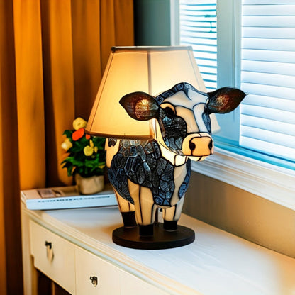 Wunderliche LED Tischlampe in Kuhform