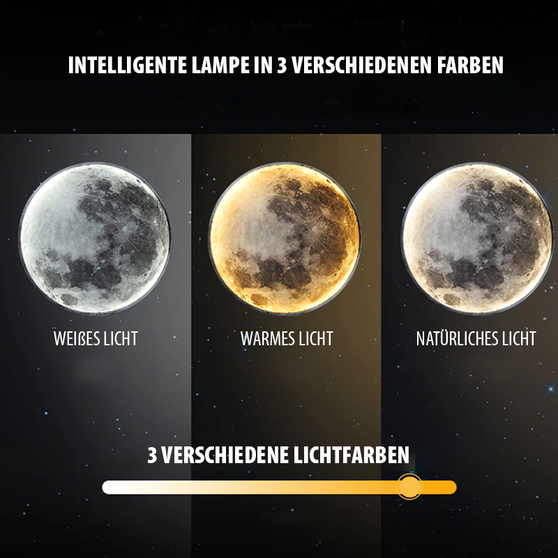 Mondinspirierte Wandleuchte