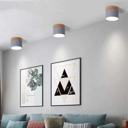 Schlanke Skandinavische LED Spotlight Deckenleuchte