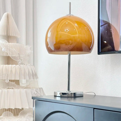 Pilz-Tischlampe im Vintage-Stil
