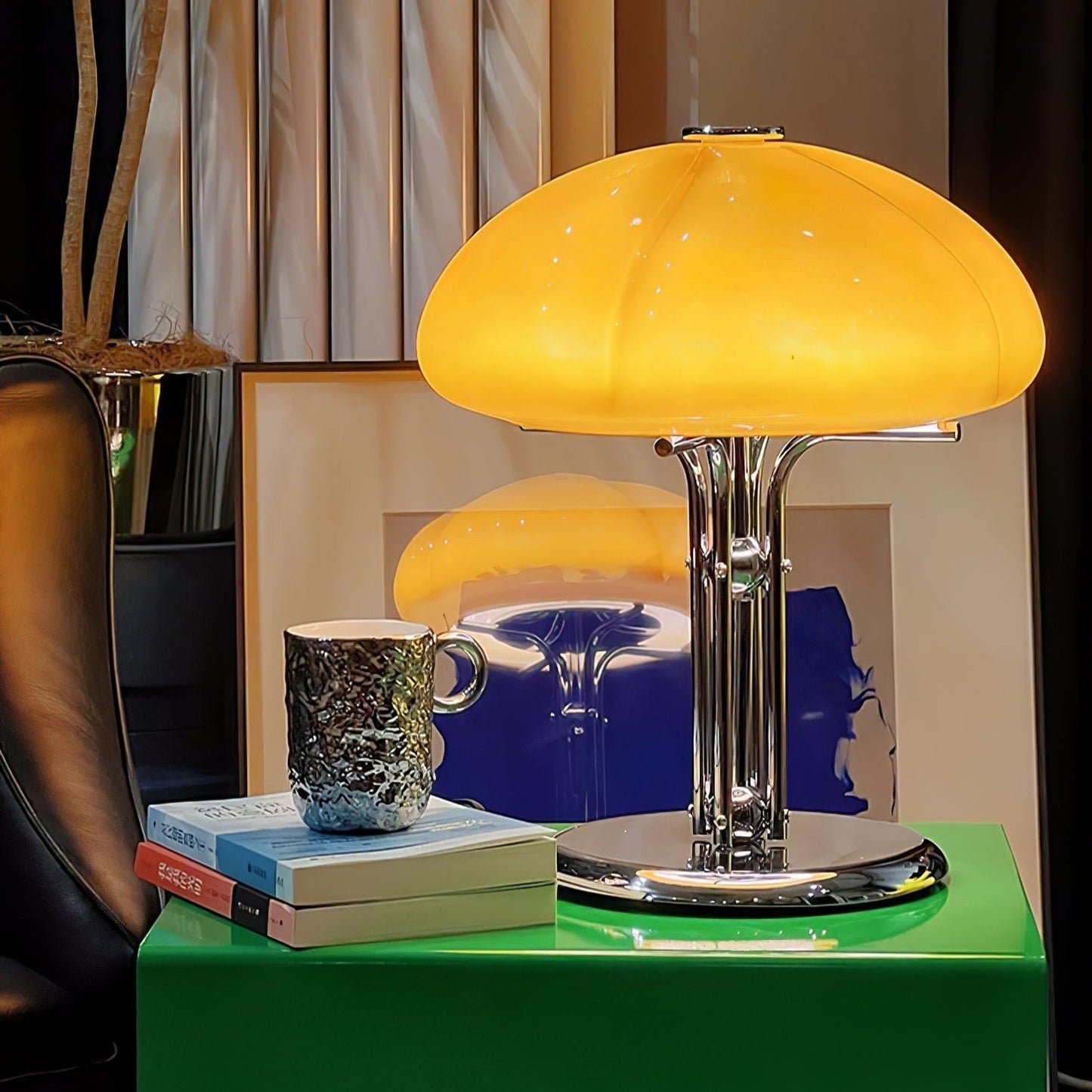 Pilz-Tischlampe im Vintage-Stil