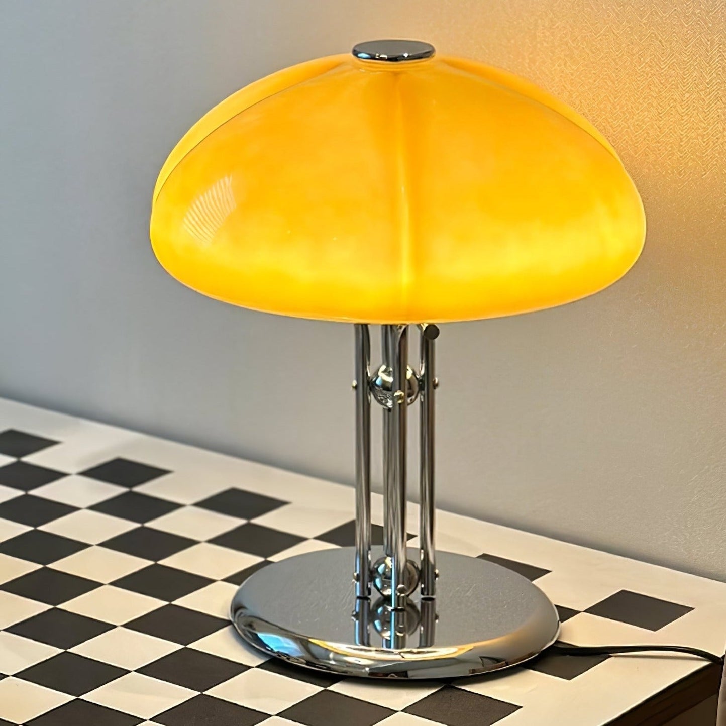Pilz-Tischlampe im Vintage-Stil