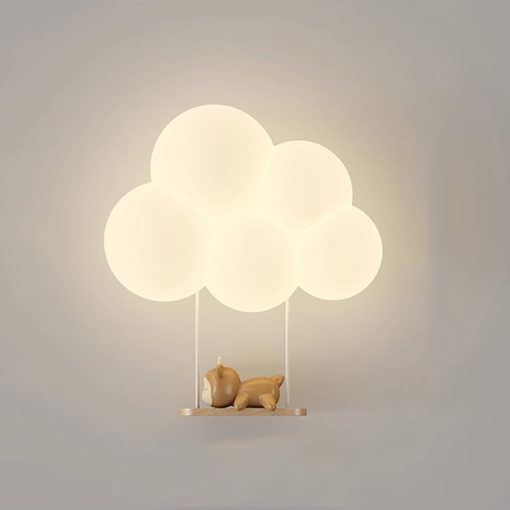 Verträumte LED Wandleuchte In Wolkenform Zur Wandmontage