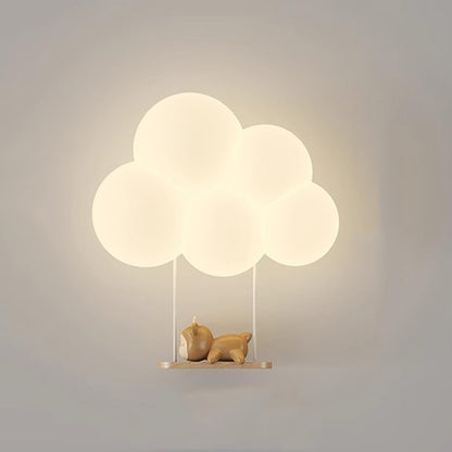 Verträumte LED Wandleuchte In Wolkenform Zur Wandmontage