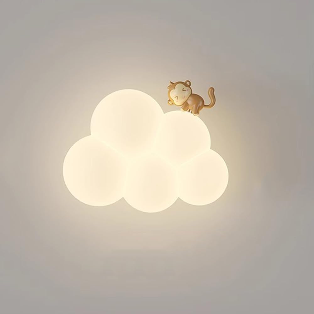 Verträumte LED Wandleuchte In Wolkenform Zur Wandmontage