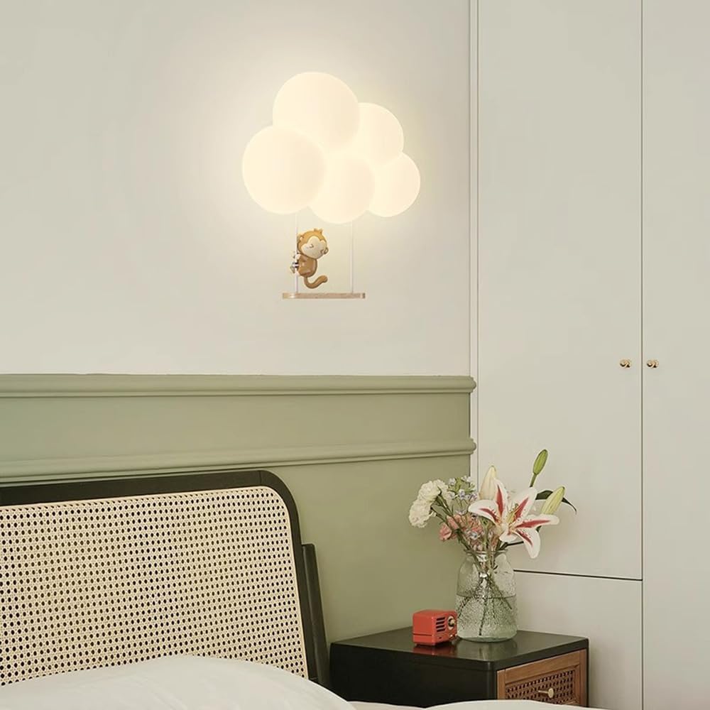 Verträumte LED Wandleuchte In Wolkenform Zur Wandmontage