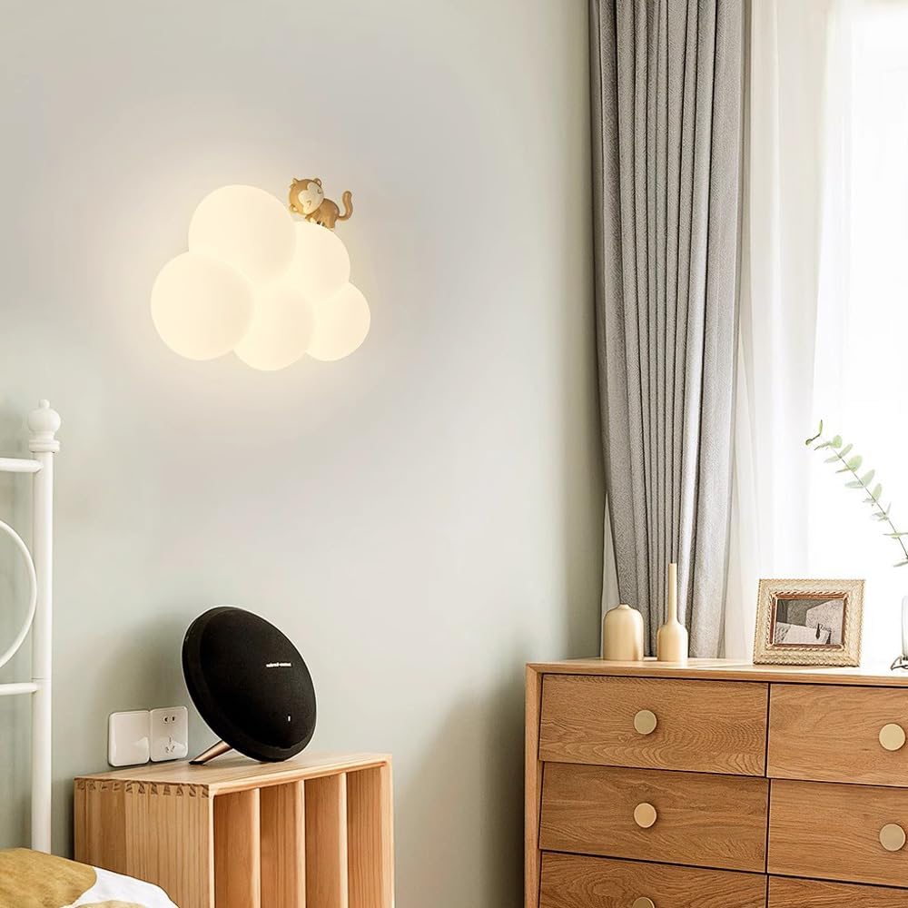 Verträumte LED Wandleuchte In Wolkenform Zur Wandmontage