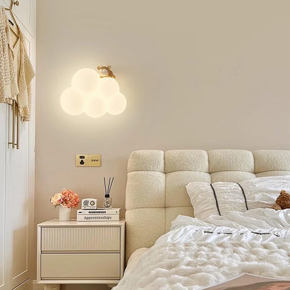 Verträumte LED Wandleuchte In Wolkenform Zur Wandmontage