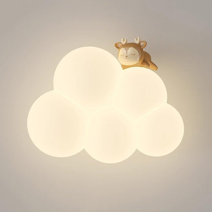 Verträumte LED Wandleuchte In Wolkenform Zur Wandmontage