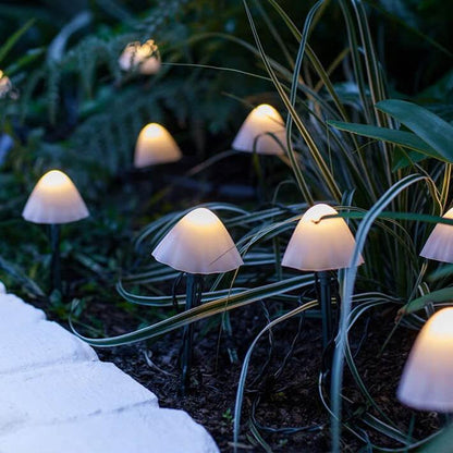 Solar Lichterketten Für Den Außenbereich Im Pilz Stil