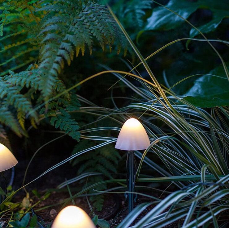 Solar Lichterketten Für Den Außenbereich Im Pilz Stil