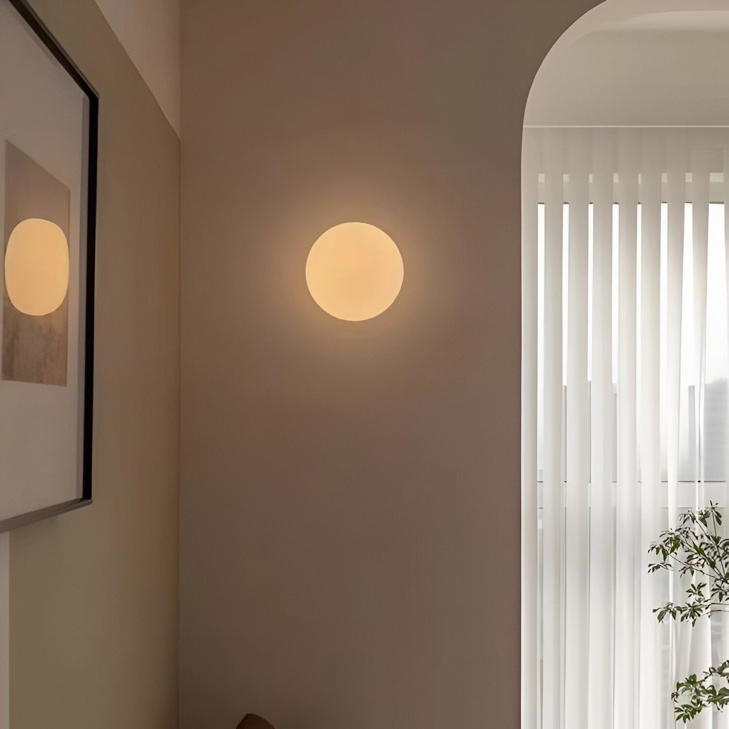 Runde Minimalistische Wandleuchte