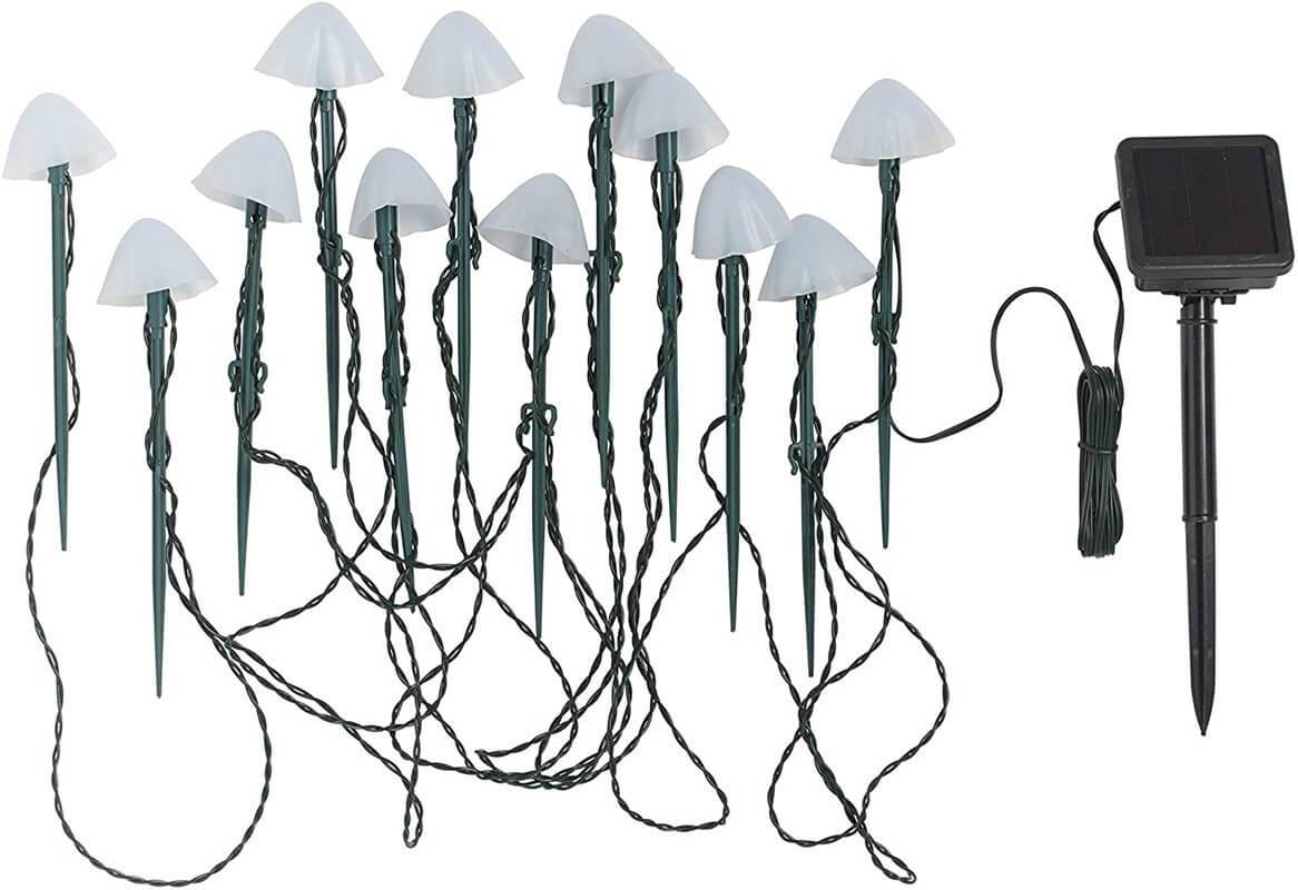 Solar Lichterketten Für Den Außenbereich Im Pilz Stil