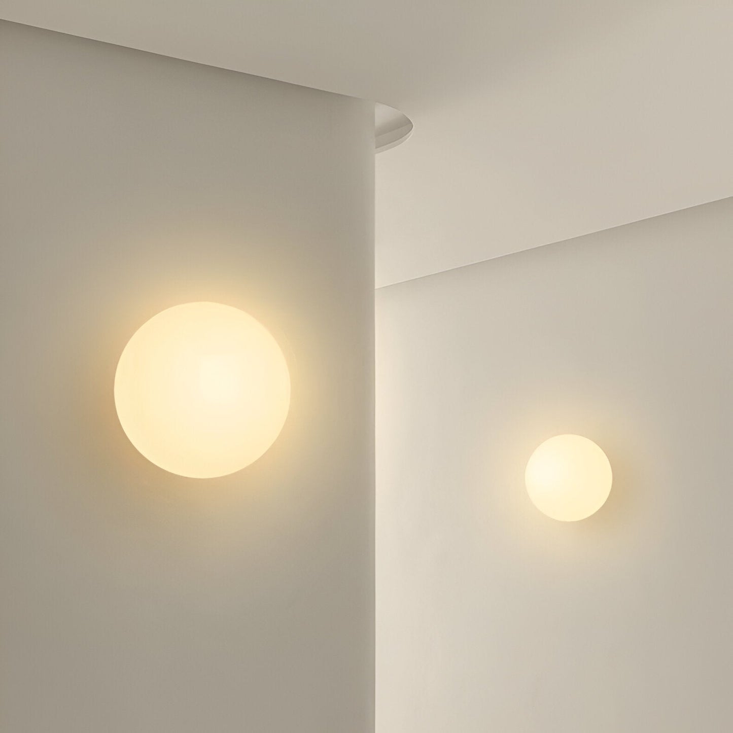 Runde Minimalistische Wandleuchte